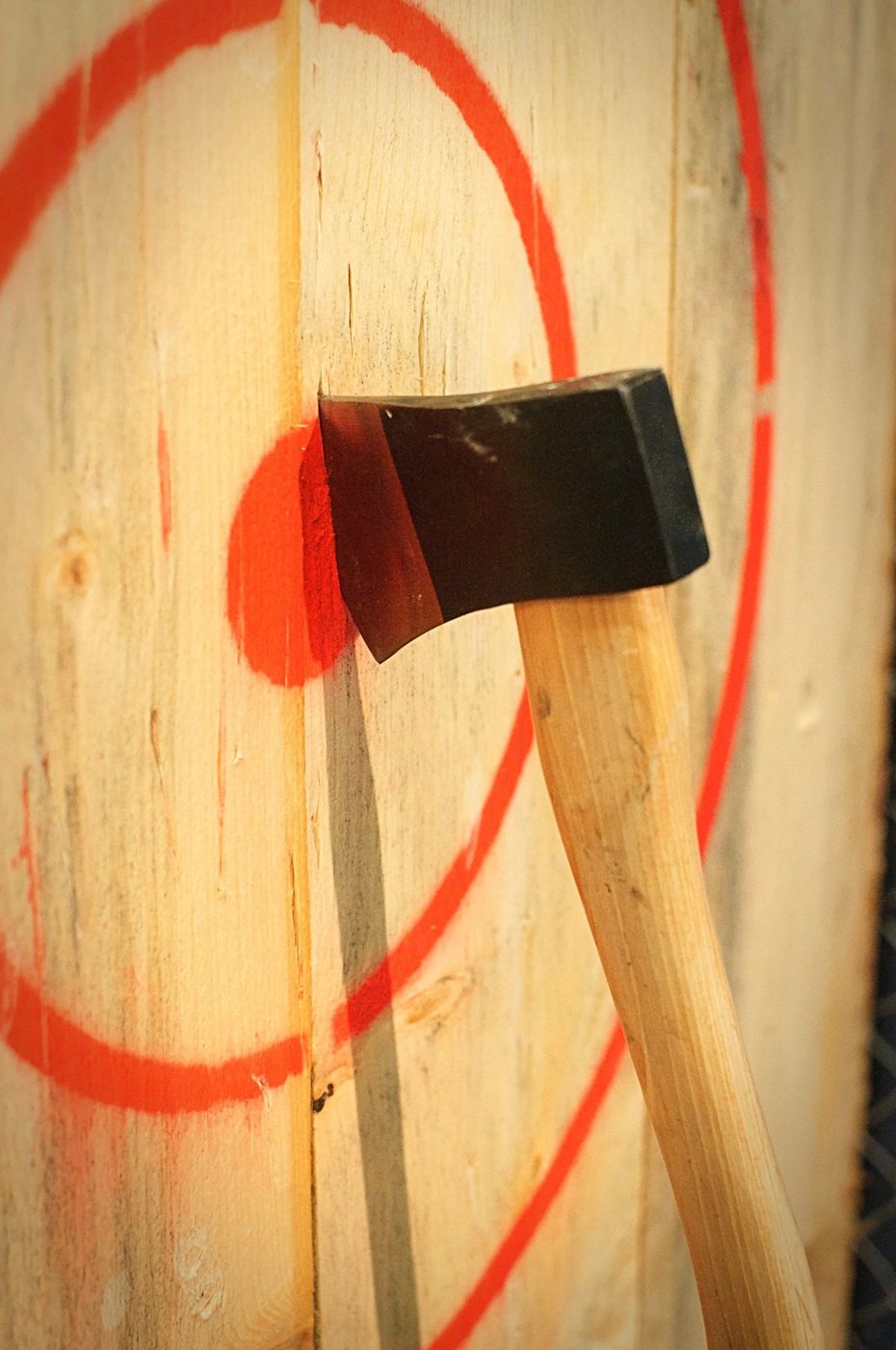 Axe in a target
