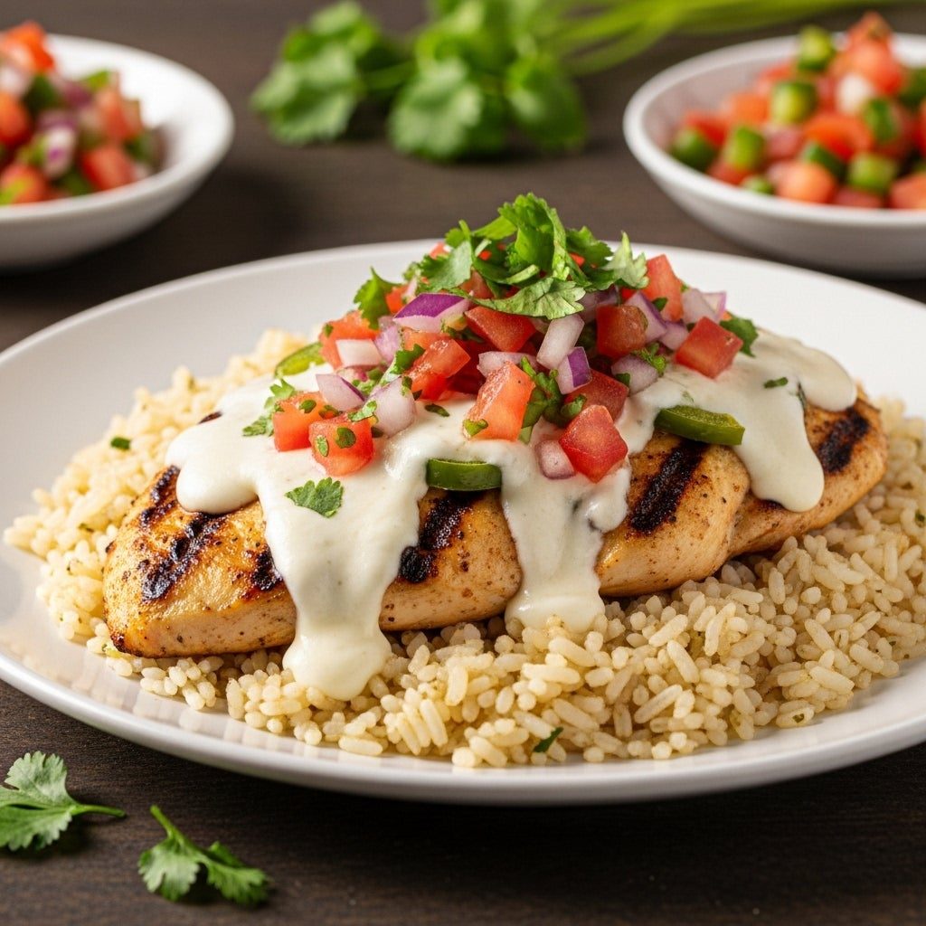 Queso Chicken Plate
